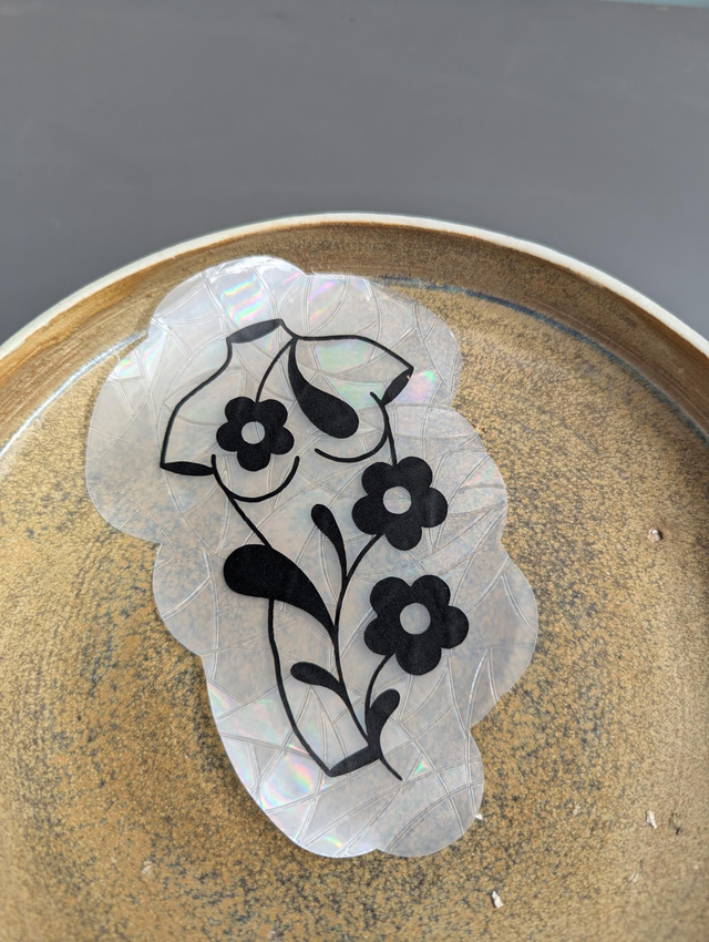 Suncatcher Stickers &quot;Buste Fleuri&quot;