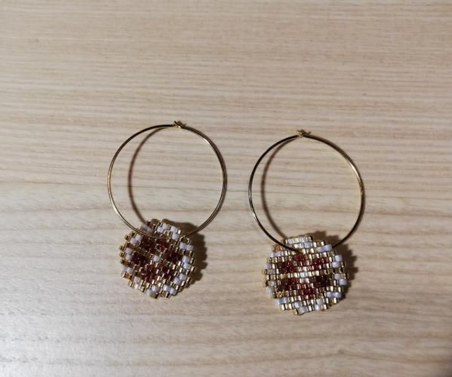 Créoles Flocon bordeaux