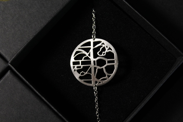 Paris  Tour Eiffel / Champ de Mars | Bracelet rond | Inox | Dedale