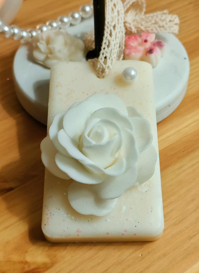 Suspension &quot;Fleur de coton&quot;