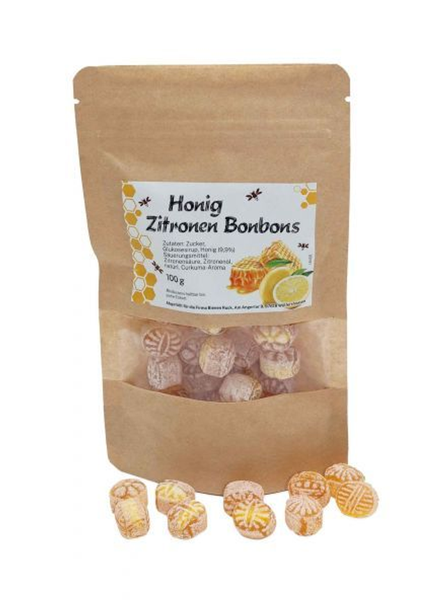 Honig Zitrone Bonbons – Frische trifft Honigsüße