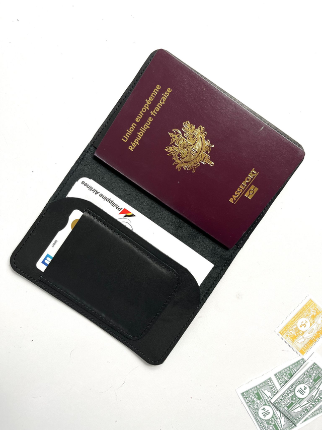 Protège-passeport livret cuir LE VOYAGEUR