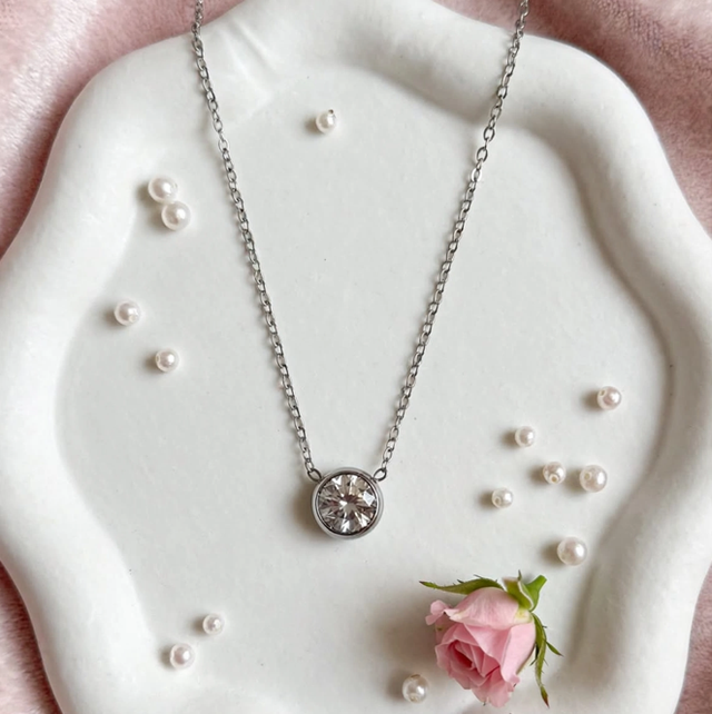 Collana Punto Luce Tondo Silver