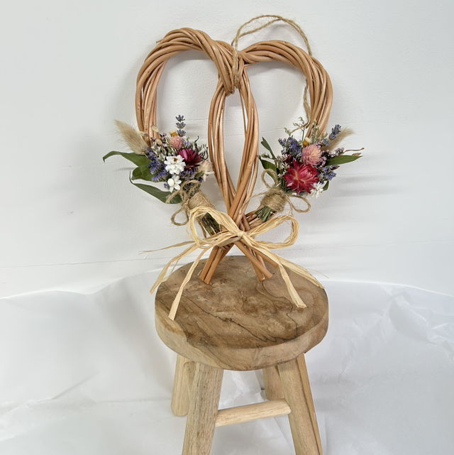 Willow raffia heart (smaller version)