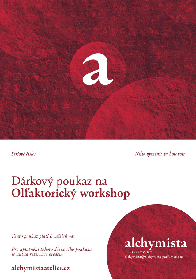 Dárkový poukaz na Olfaktorický workshop