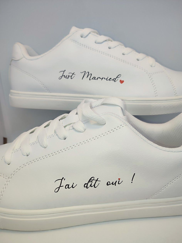 Flocage chaussure mariage