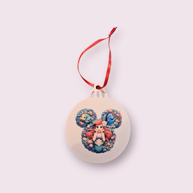 Boule de Noël attache la petite sirène 