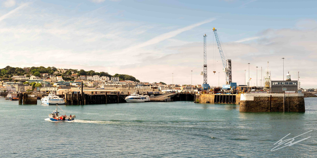 Guernsey Harbour Landscape