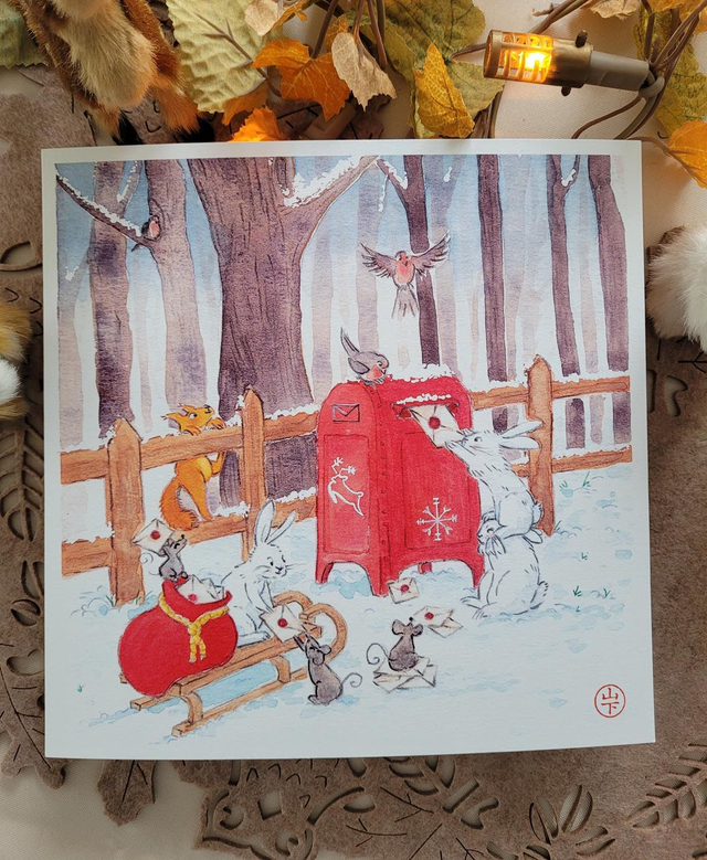 Lettres au père Noel - tirage d'art