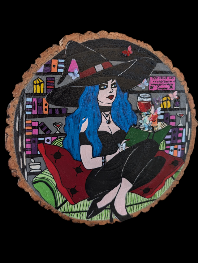 Painting - Witch Reading