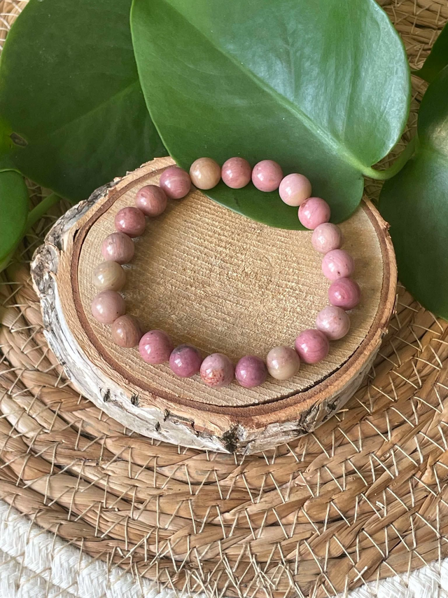 Bracelet Rhodonite rose