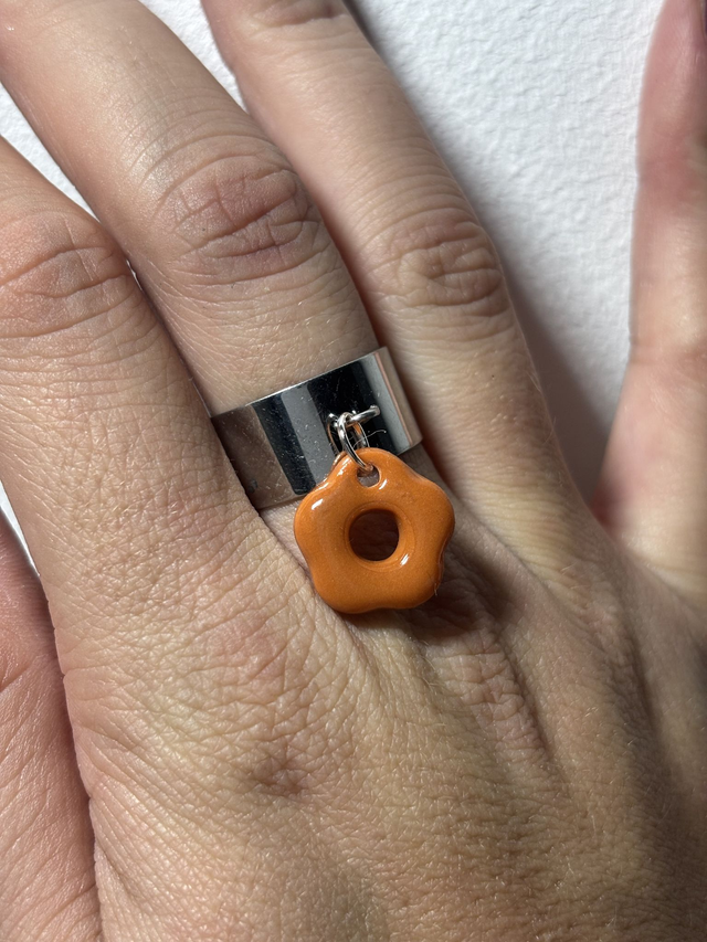 Argent 10mm Pampille Terracotta