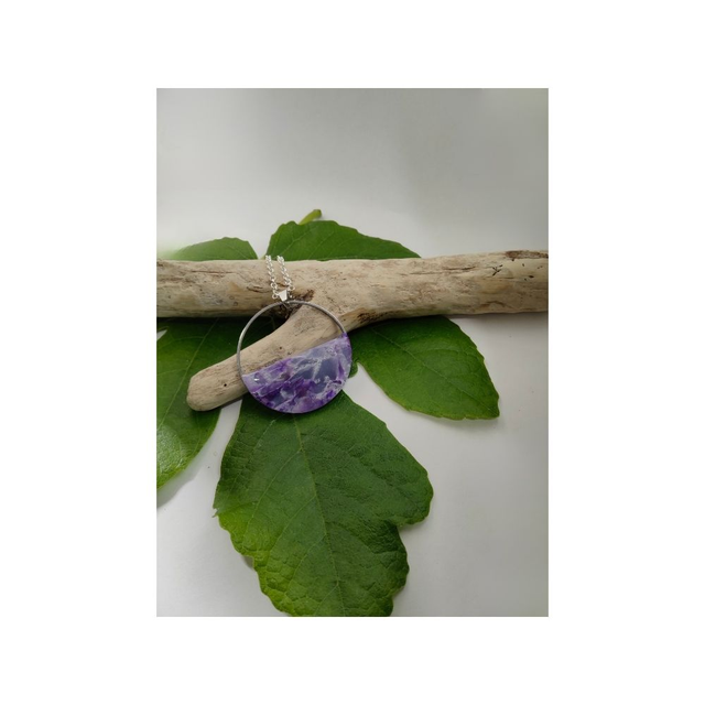 Collection faux améthyste rond 