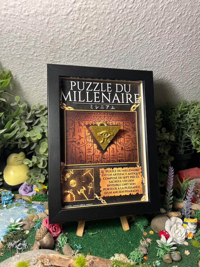 Puzzle du Millénaire Cadre 3D – Illustration originale &amp; impression 3D Peinte 