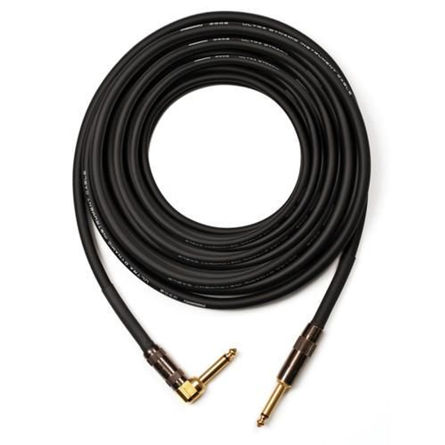 Cable de guitarra Mogami Platinum TS de 1/4" macho a TS de 1/4" macho en ángulo [40' (12,19 m)]