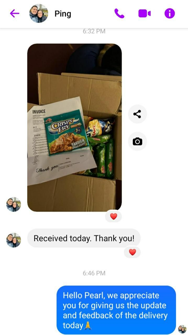 From Customer: Mrs Hilario Pearl ( Chertsey England- January 2024)