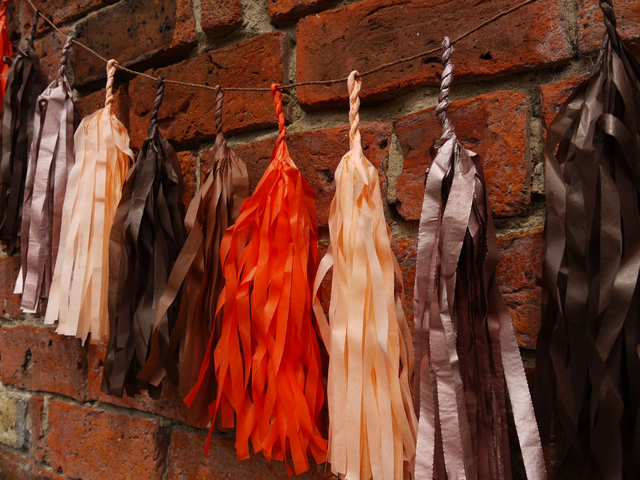 Pumpkin Spice tassels garland