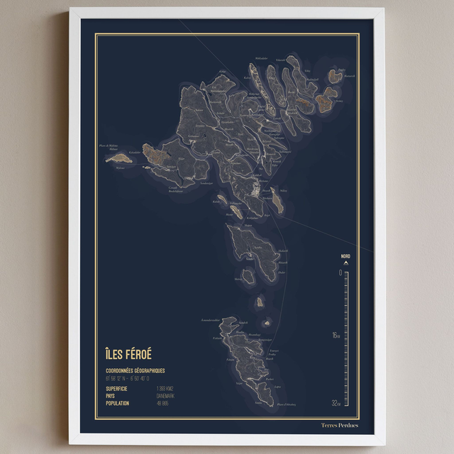 Carte - Îles Féroé