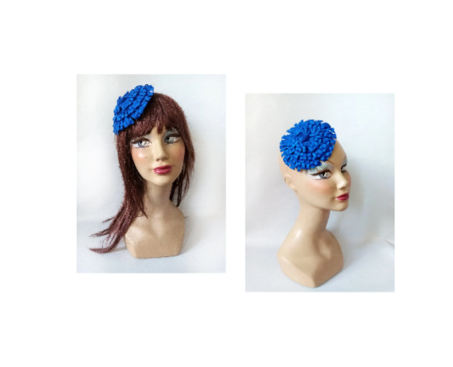 Bibi petit chapeau bleu cocktail