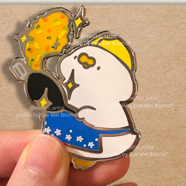 [Enamel Pin] Salt making fried rice