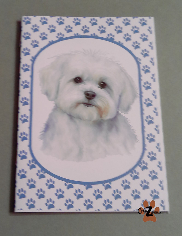 Carnet de note Bichon maltais