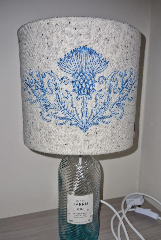 SILVER THISTLE LAMPSHADE