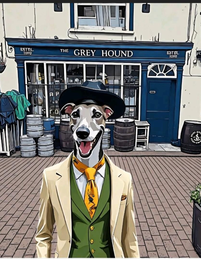 Framed Picture of the Greyhound