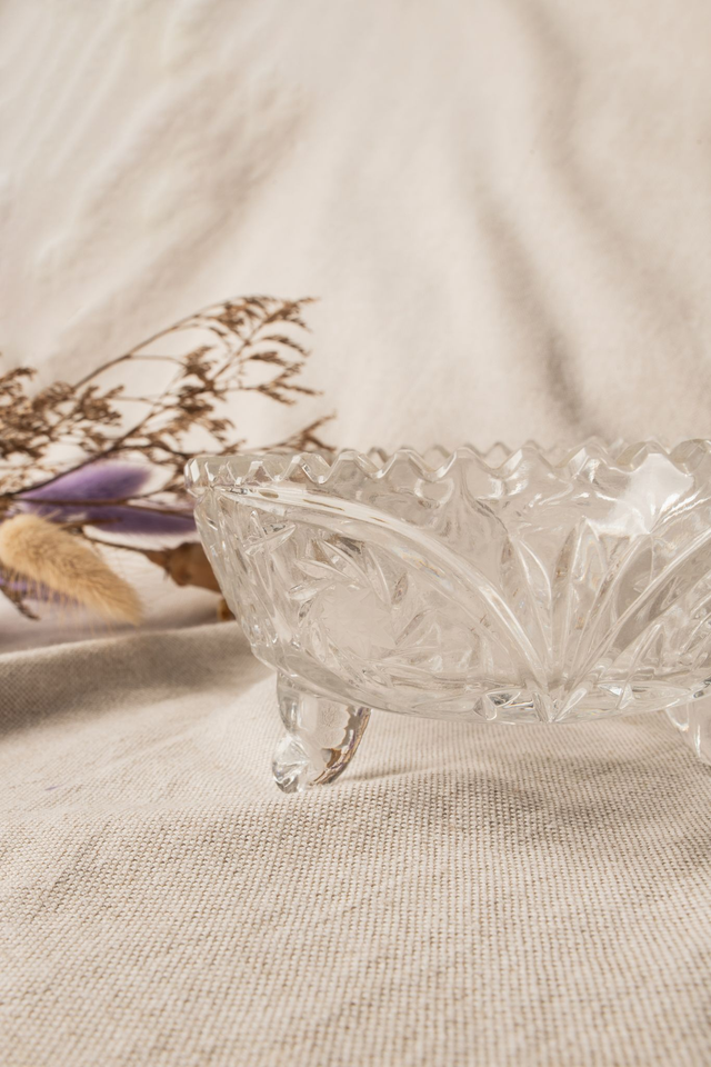 Coupelle en cristal avec des petits pieds ✨