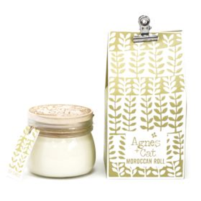 Bougie pot 180g - Rouleau Marocain