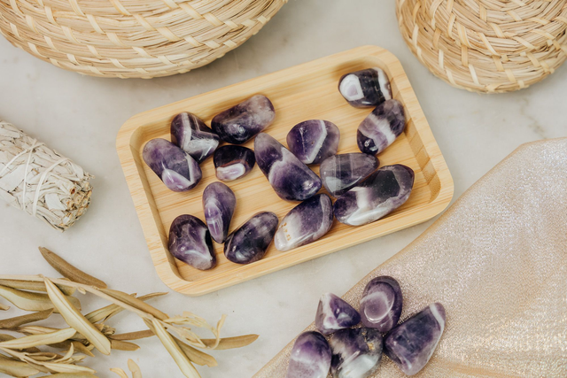 Pierre roulée Améthyste - Force, sagesse et protection