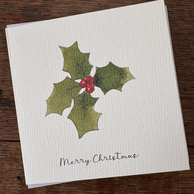 WP28 Merry Christmas Holly