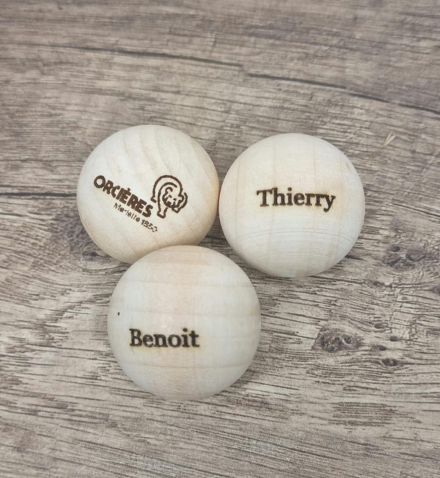 Bouchon ou cochonet personnalisé