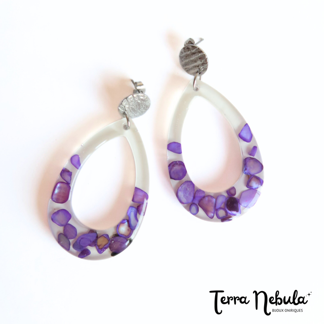 Grandes boucles d&#039;oreilles Amphitrite | BO011