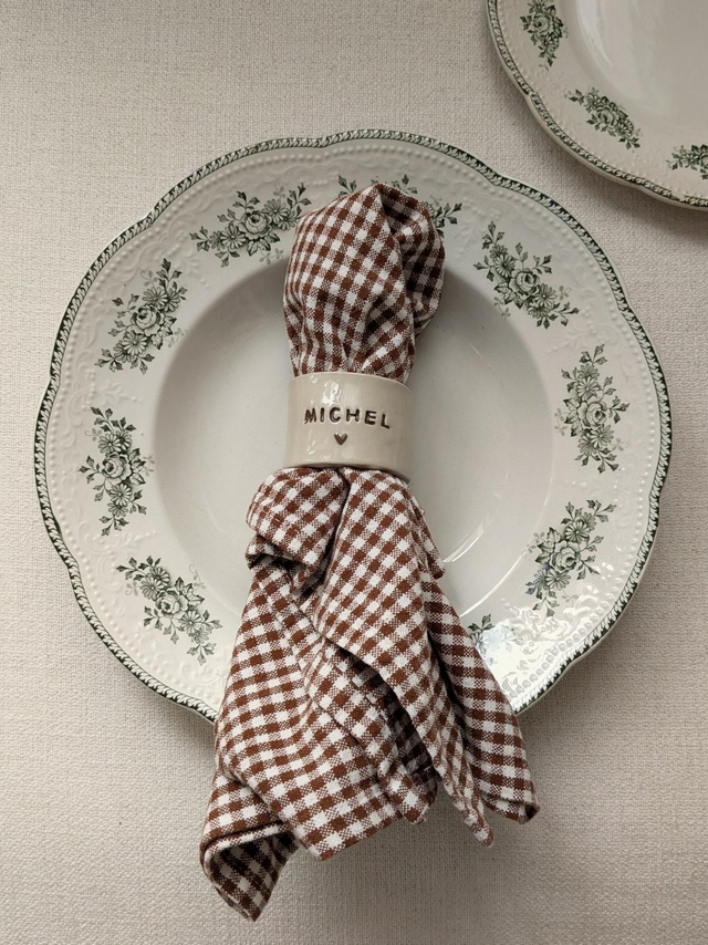 Rond de serviette personnalisé