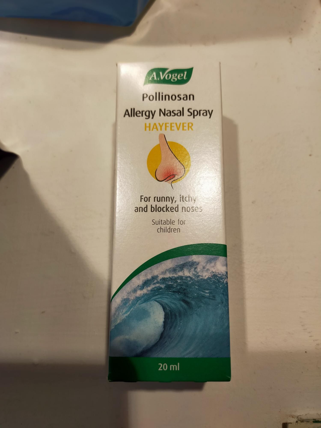 Pollinosan Allergy Nasal Spray for runny, itchy and blocked noses due to hayfever and allergies, 20ml  60593