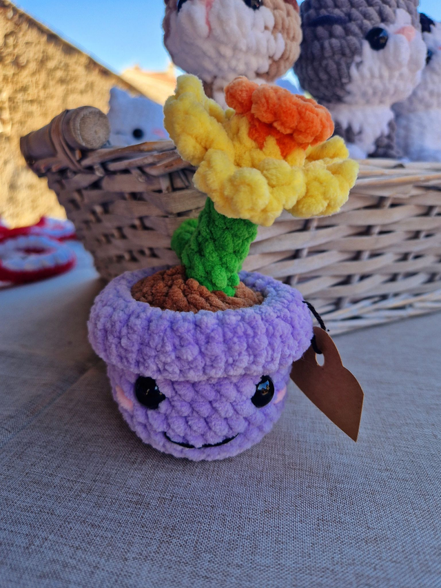 Pot de Fleurs Violet