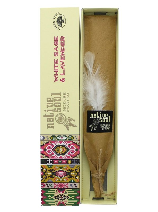 Encens Green Tree Native Soul Sauge Blanche & Lavande - 15 grs
