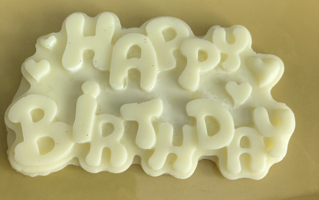 Handmade Happy Birthday Pineapple wax melt bar 