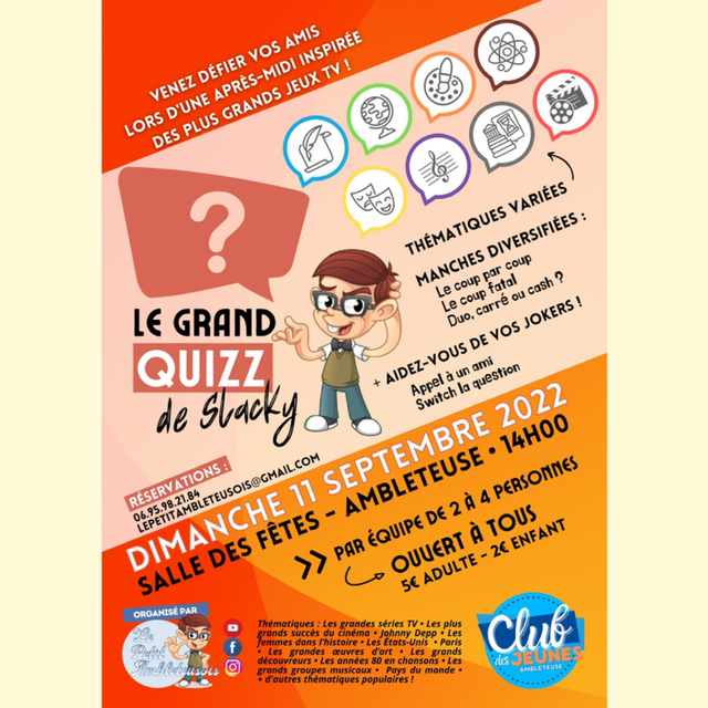 Le grand quizz de Slacky !