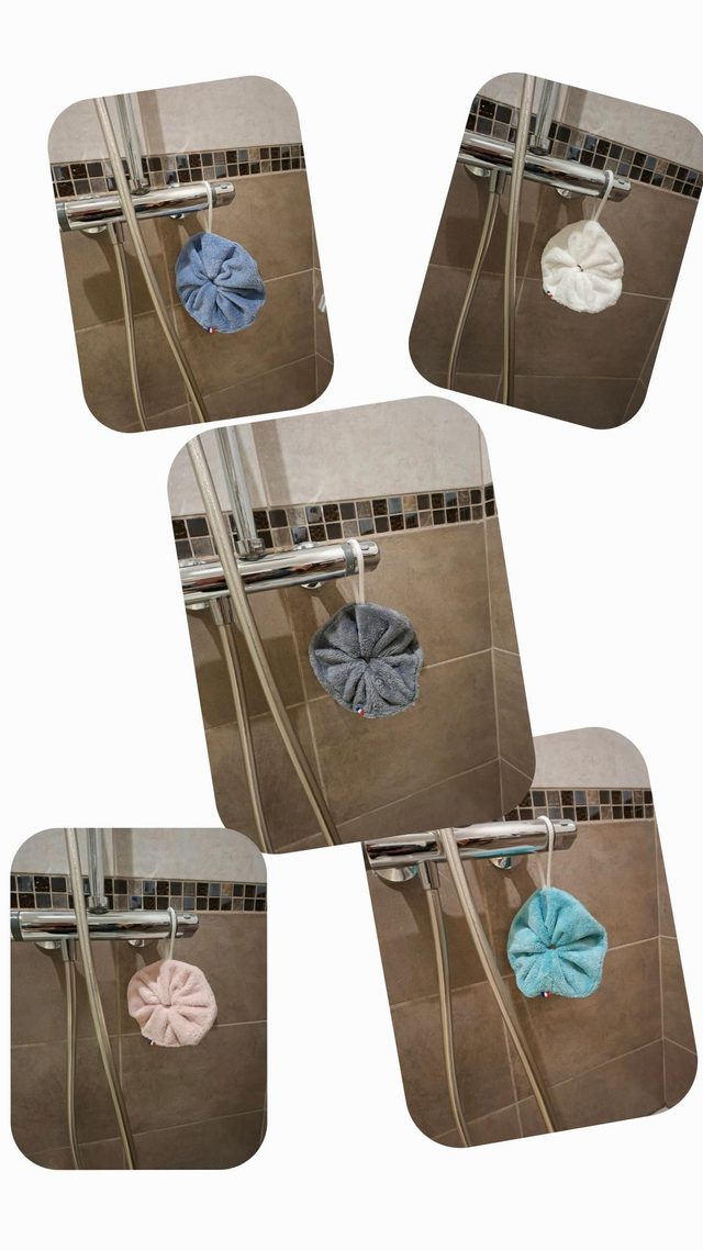 Fleur de douche  micro éponge bambou