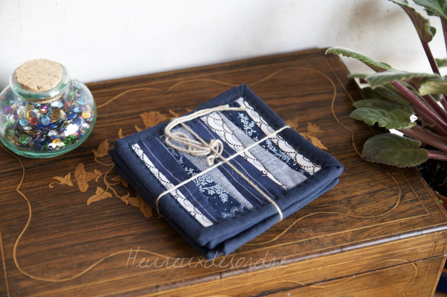 Lot de 4 dessous de verre/tasse