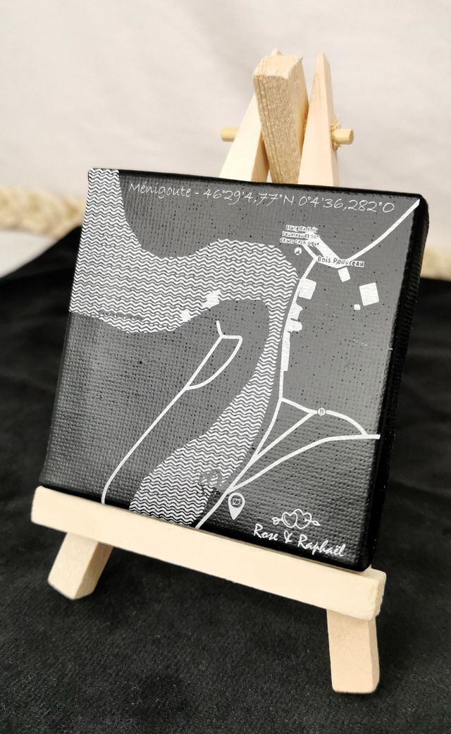 Toile peinte Souvenir à personnaliser