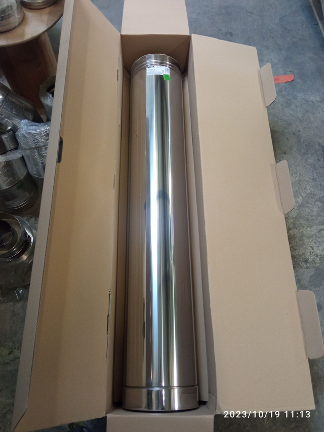 PTR30 - D180 - Élément droit 1400 mm INOX - 2PTIELDR1801400 
