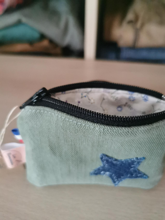 Petite trousse en tissu recyclé