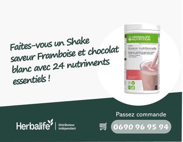 Formula 1 Framboise chocolat blanc