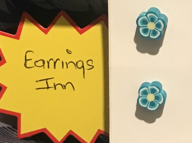 Children Blue Earrings - CBE04