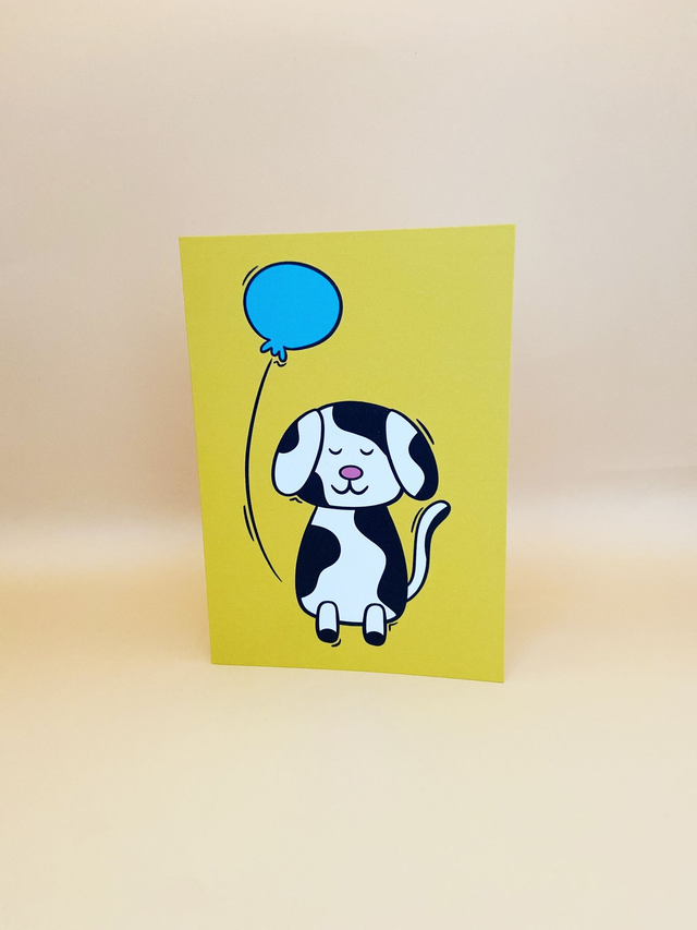 Dog greeting card