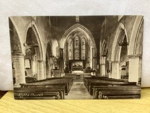 Hythe Church, Interior, Kent, vintage F. Frith &amp; Co. Ltd. Postcard. Our Ref No. R360 £2.50