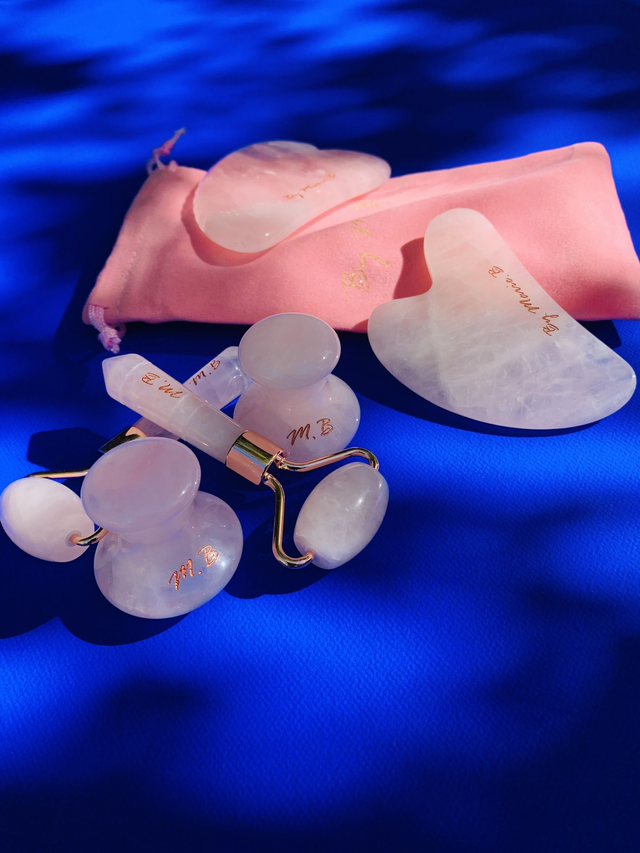 Kit formation &quot;Modelage Facial « Lift Détox » aux Quartz Roses&quot; By Marie.B 🩷