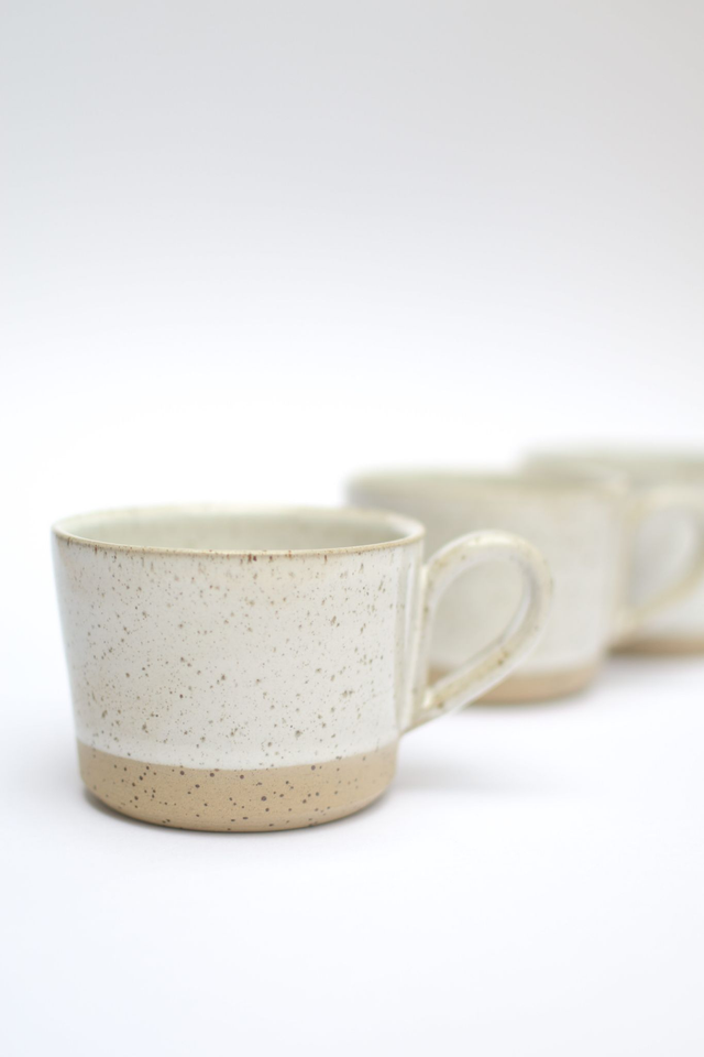 Everyday Coffee Cup - Speckled White 